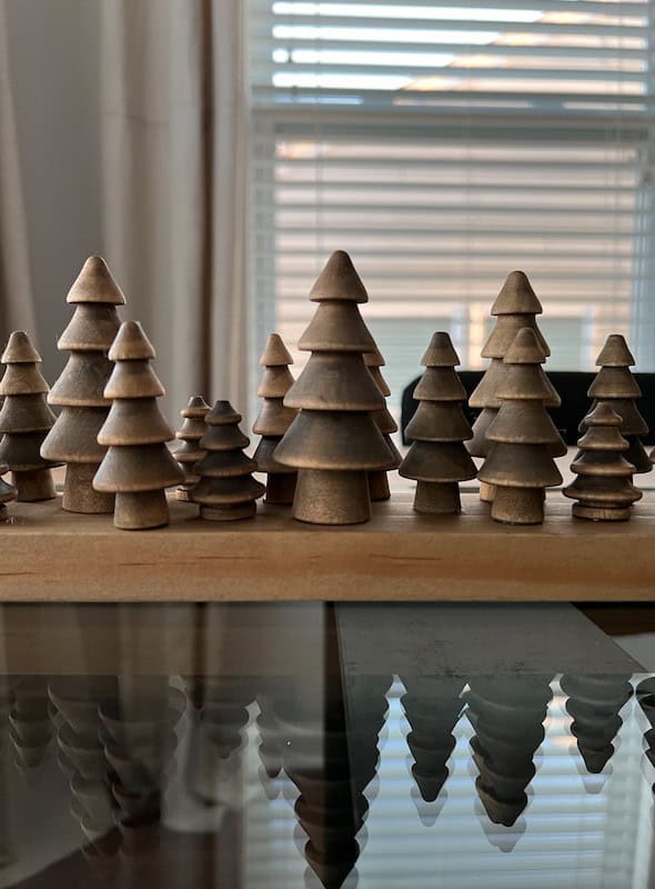 Christmas Tree Mantel Decor
