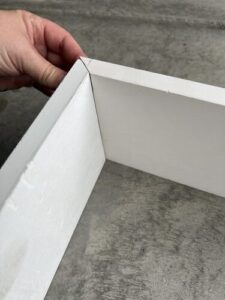 How to Cut Baseboard Corners Without Miter Saw Tutorial - Build a Cozy Home